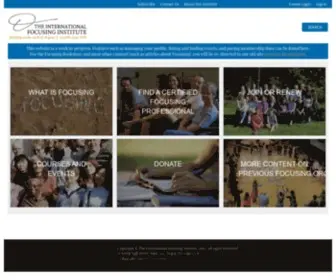 Focusing.org(The International Focusing Institute. Focusing) Screenshot