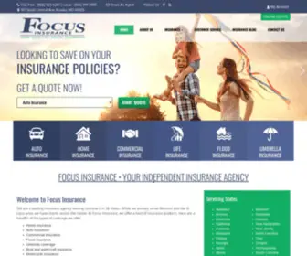 Focusinsurance.net(Focus Insurance) Screenshot