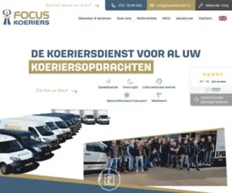 Focuskoeriers.nl(Focuskoeriers Uw koerier voor regio Den Haag) Screenshot