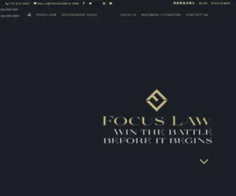 Focuslawla.com(Focus Law LA) Screenshot