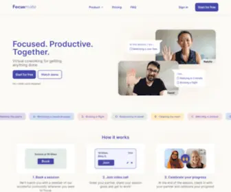 Focusmate.com(Virtual coworking for getting anything done) Screenshot