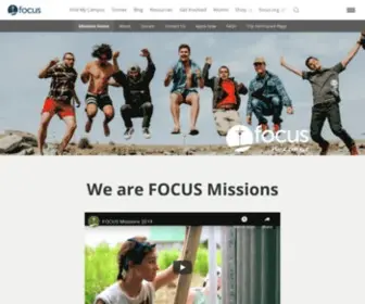 Focusmissions.org(FOCUS Missions) Screenshot