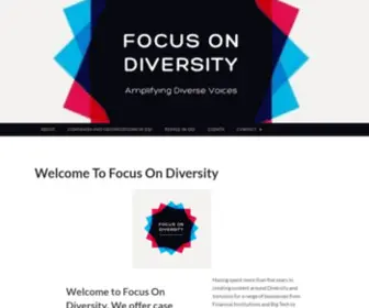 Focusondiversity.ie(Amplifying Diverse Voices) Screenshot