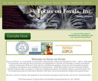 Focusonferalstoday.com(Focus on Ferals) Screenshot