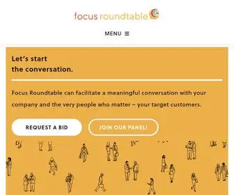 Focusroundtable.com(Focus Roundtable recruits participants for focus groups. Companies) Screenshot