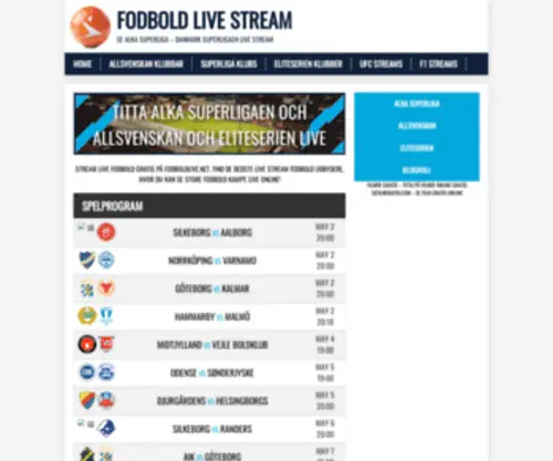 Fodboldlive.net(Fodboldlive) Screenshot