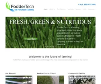 Foddertech.com(Hydroponic Fodder Systems) Screenshot