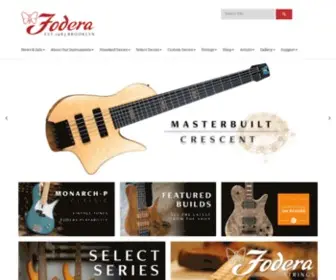 Fodera.com Screenshot