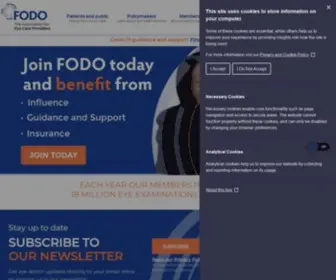 Fodo.com(The Association for Eye Care Providers) Screenshot