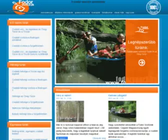 Fodorsport.hu(Fodor Vízitúrák) Screenshot