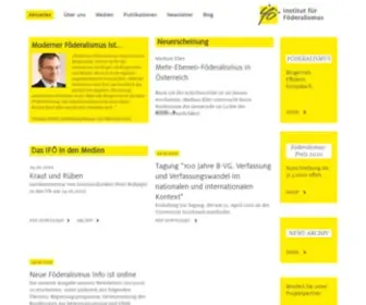 Foederalismus.at(Das Institut für Föderalismus) Screenshot