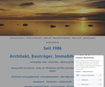 Foehr-Archidee.de(IMMOBILIEN AUF FÖHR) Screenshot