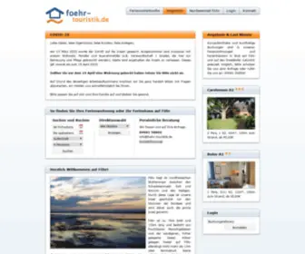 Foehr-Touristik.de(Kaya Touristik) Screenshot