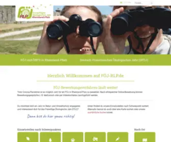Foej-RLP.de(Freiwilliges Ökologisches Jahr Rheinland) Screenshot