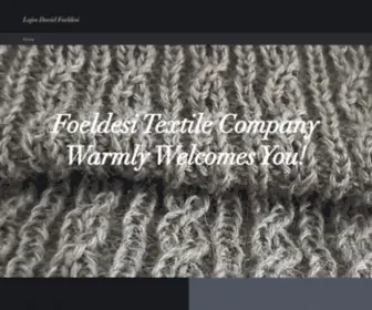 Foeldesitextile.com(Lajos David Foeldesi) Screenshot