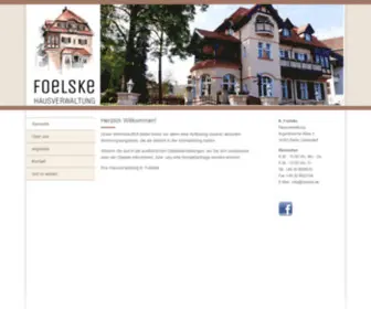 Foelske.de(Foelske Hausverwaltung) Screenshot