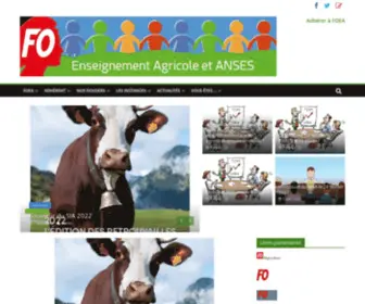 Foenseignementagricole.fr(FO Enseignement Agricole) Screenshot