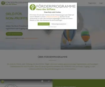 Foerderprogramme.org(I'm visiting Förderprogramme) Screenshot