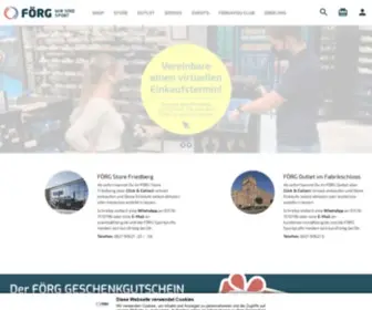 Foerg.de(Sportfachgeschäft in Augsburg) Screenshot