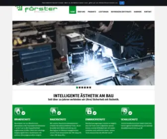 Foerster-Metallbauelemente.de(Förster Metallbauelemente GmbH) Screenshot