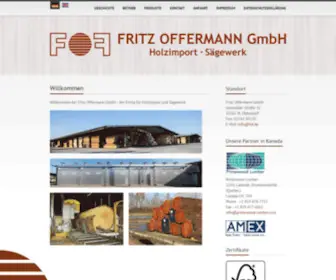 Fof.de(Fritz Offermann Holzimport) Screenshot