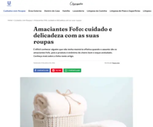 Fofo.com.br(Amaciantes Fofo) Screenshot