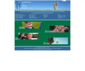 Fofv.org(Foundation of Family Values) Screenshot