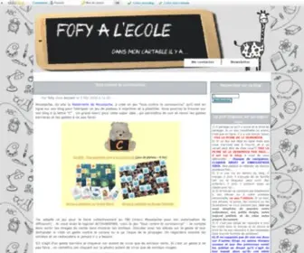Fofyalecole.fr(Fofy à l'école) Screenshot