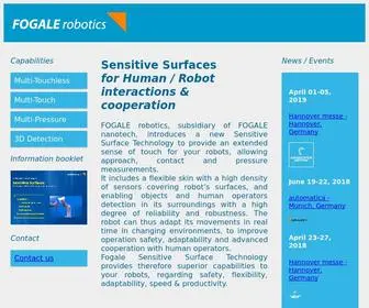 Fogale-Robotics.com(Sensitive Surfaces for Human) Screenshot