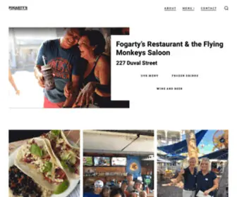 Fogartysofkeywest.com(Fogarty's Restaurant & the Flying Monkeys Saloon) Screenshot