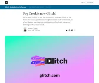 Fogcreek.com(Fog Creek is now Glitch) Screenshot