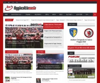 Foggiacalciomania.com(Il portale dei satanelli) Screenshot
