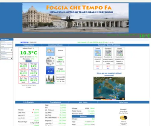 Foggiachetempofa.com(Meteo e previsioni del tempo a Foggia) Screenshot