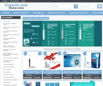 Fogkefe-Bolt.hu(Fogkefe-bolt Web) Screenshot
