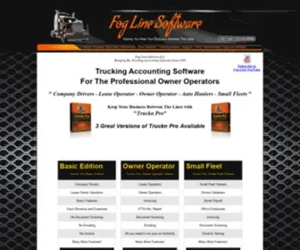 Foglinesoftware.com(Trucking Accounting Software For Owner Operators) Screenshot