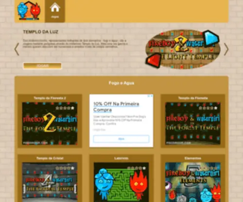 Fogoagua.com(Jogos do Fogo e da Agua em templos online para dois jogadores) Screenshot