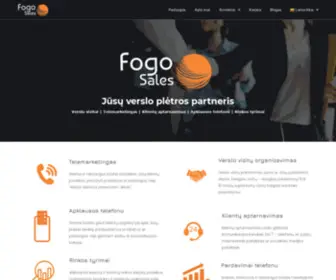 Fogosales.com(Telemarketingas) Screenshot