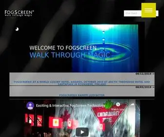 Fogscreen.com(Fogscreen) Screenshot