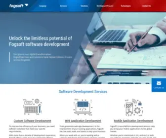 Fogsoft.com(Custom Software Development Services & B2B Solutions) Screenshot