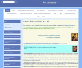 Foi-Vivifiante.fr(Institut Foi vivifiante) Screenshot