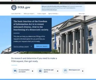 Foia.gov(Freedom of Information Act) Screenshot