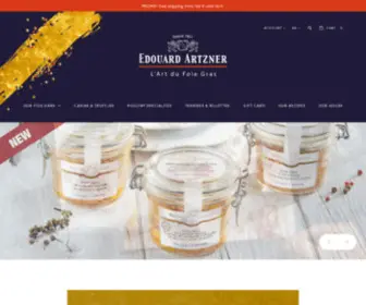 Foie-Gras.com(Maison Edouard Artzner : l’art du Foie Gras depuisEdouard Artzner) Screenshot