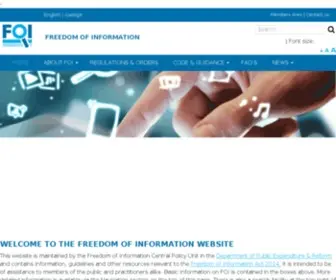 Foi.gov.ie(Freedom of Information Ireland) Screenshot