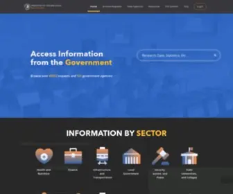 Foi.gov.ph(Electronic Freedom of Information) Screenshot