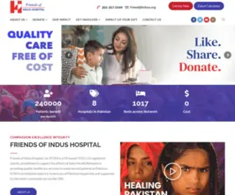 Foihus.org(Friends of Indus Hospital) Screenshot