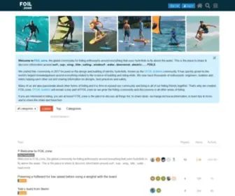 Foil.zone(The community for foiling enthusiasts) Screenshot