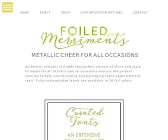 Foiledmerriments.com(Metallic Cheer for All Occasions) Screenshot