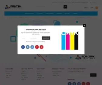 Foiltekprinting.com(Foil Printing & Graphic Design) Screenshot