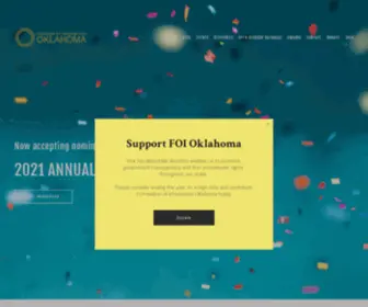 Foioklahoma.org(Freedom of Information Oklahoma) Screenshot