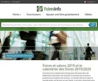 Foiresinfo.fr(Calendrier des foires 2020) Screenshot